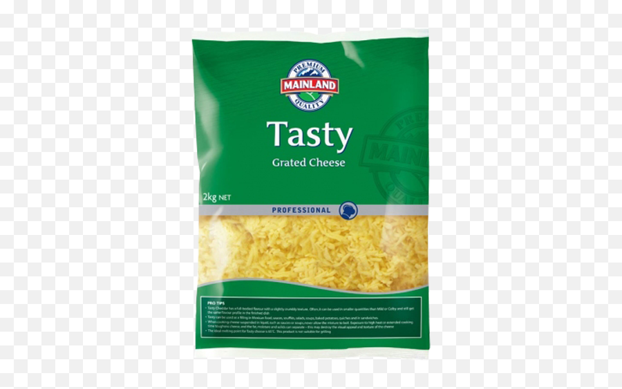 Mainland Tasty Grated Cheese 2kg - Mainland Shredded Tasty Cheese 2kg Png,Shredded Cheese Png