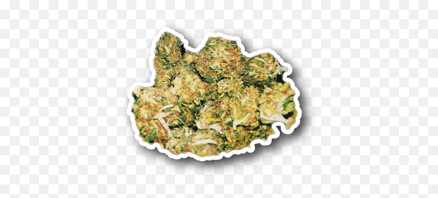 Weed Nug - Marijuana Stickervinyl Stickersmarijuana Junk Food Png,Weed Nugget Png