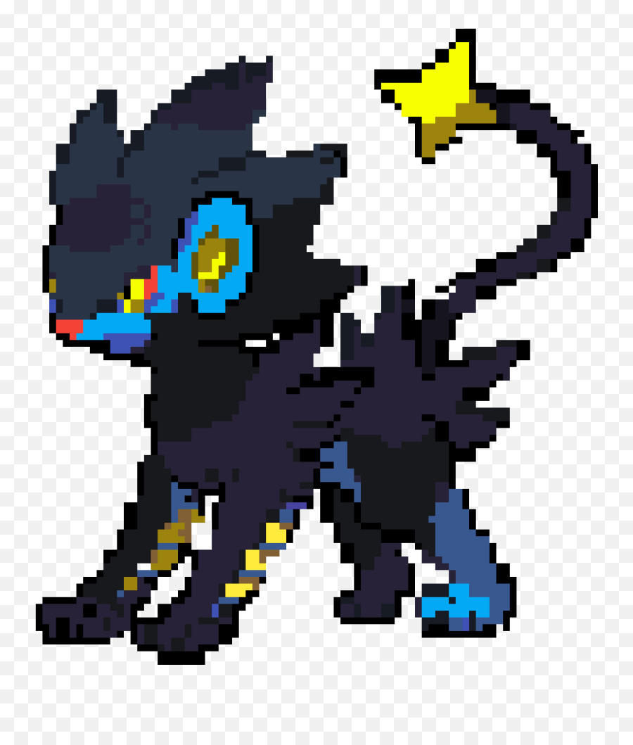 Luxray Black And White Sprite Png Image - Transparent Png Luxray Sprite Pixel,Luxray Png