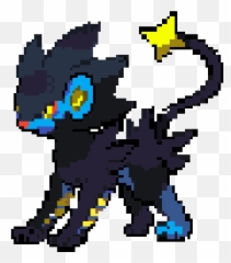 Luxray Black And White Sprite Png Image - Transparent Png Luxray Sprite Pixel,Luxray Png