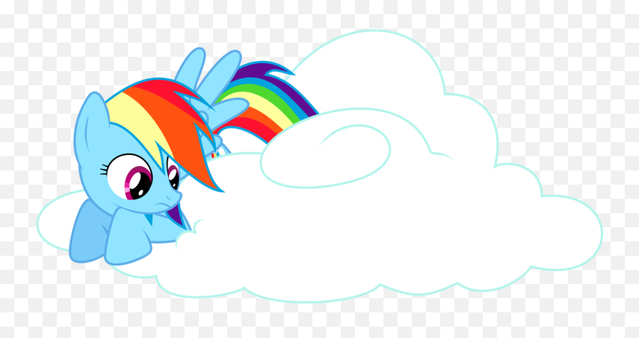 Download Drawn Rainbow Cloud Png - Rainbow Dash Vector Cloud,Rainbow Cloud Png