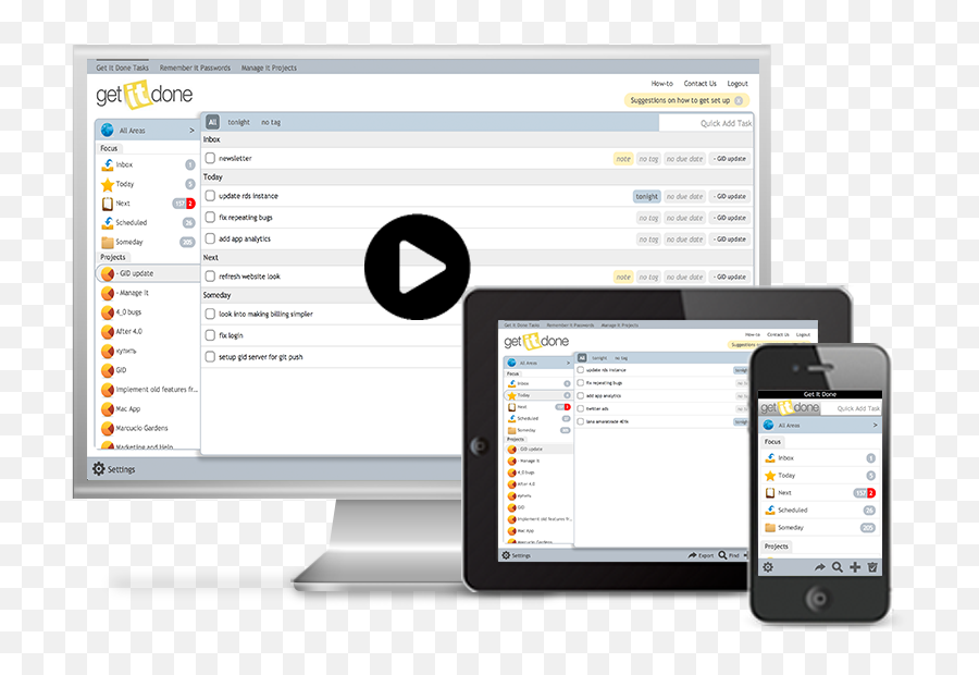 Get It Done App Getting Things Gtd Software Task - Getting Things Done App Png,Desktop Icon Organizer