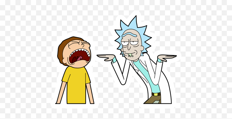 Rick And Morty Stickers - Sharing Png,Mr Meeseeks Icon