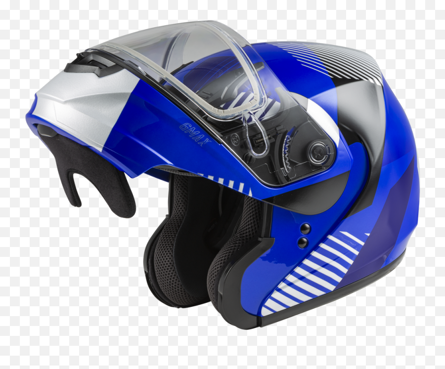 Gmax Md04 Modular Snow Helmet Reserve Graphic Blue Black - Motorcycle Helmet Png,Icon Moto Airframe Claymore