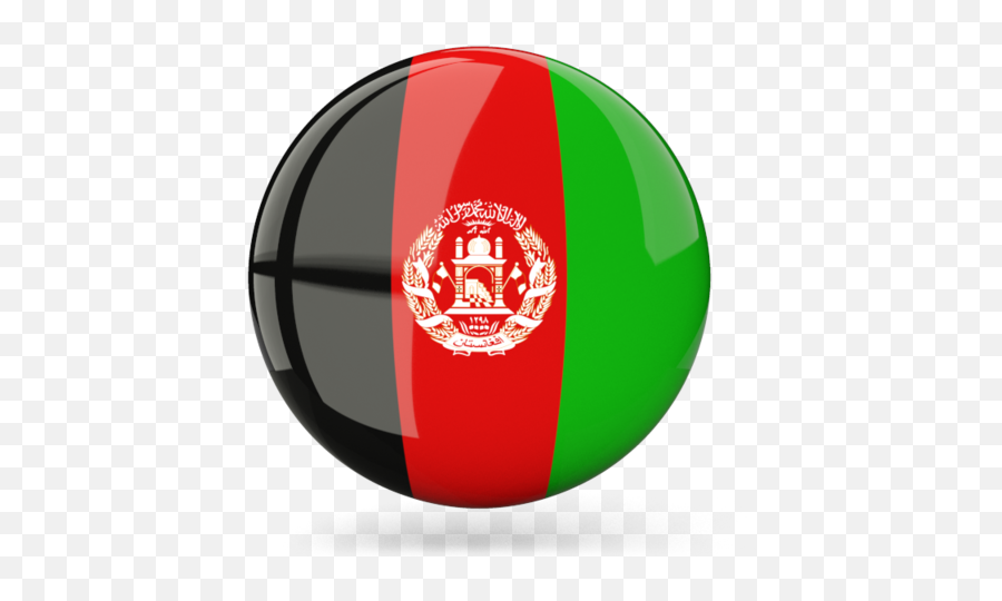 Glossy Round Icon - Afghanistan Flag Icon Png,Afghanistan Flag Icon