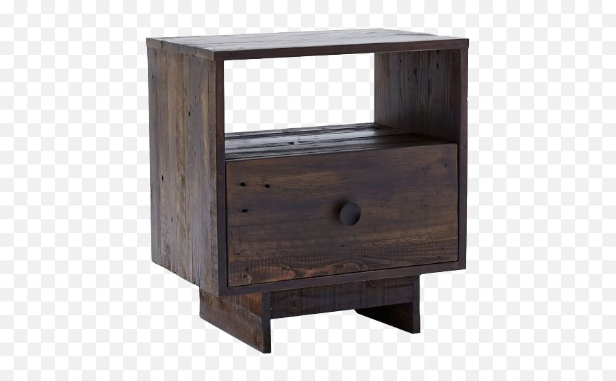 Emmerson Reclaimed Wood Nightstand - Solid Png,Modern Wood Twitter Icon 24x24 Png