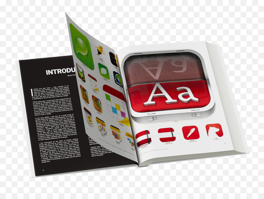 The Ios App Icon Booku0027 By Designer Michael Flarup Debuts - Ios Apple Icon Book Png,Artist Icon