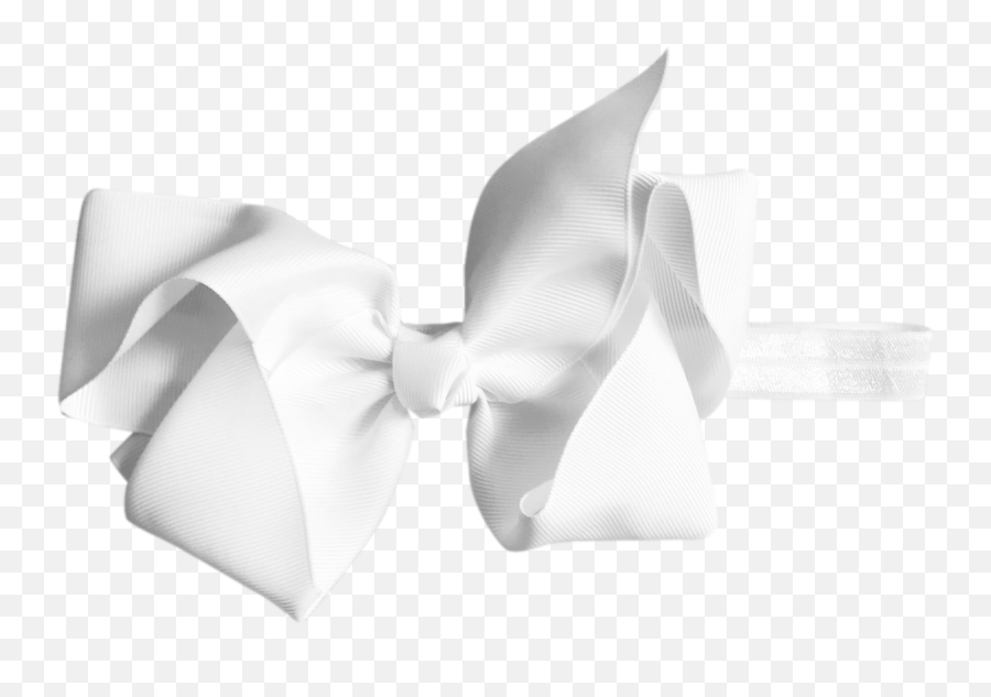 White Big Bow Baby Headband - Satin Png,White Bow Png