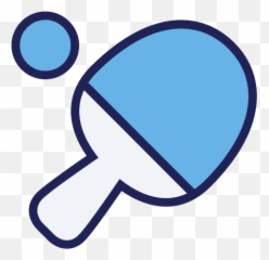 Pong Icon - Olympic Icons Free No Hand Shake Blue png
