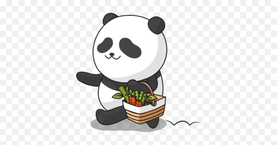 Giant Panda Stickers - Live Wa Stickers Happy Png,Panda Emote Icon
