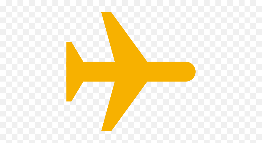 Yellow Airplane Icon Png Symbol - Yellow Plane Icon Png,Icon Air Flight