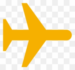 Yellow Airplane Icon Png Symbol - Plane Icon Png