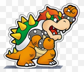 Paper Bowser - Super Mario Wiki The Mario Encyclopedia Mario And Luigi Paper Jam Paper Bowser Png,Bowser Png