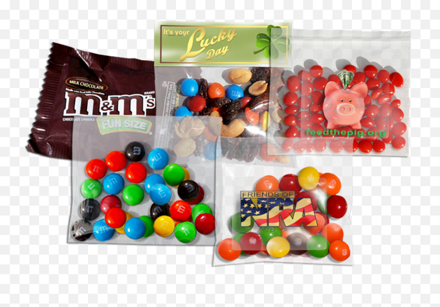 Bags Of Candy - In Plastic Bag Png,Candies Png