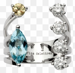 Today Tomorrow Aquamarine Ring - Delfina Delettrez Today Tomorrow Delfina Delettrez Png,Aquamarine Png
