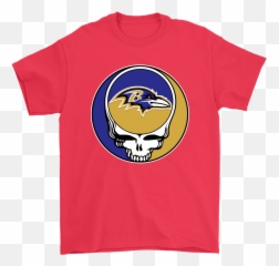 Nfl Team Baltimore Ravens X Grateful Dead Logo Band Shirts - Grateful Dead T Shirts 49ers Png,Ravens Logo Png