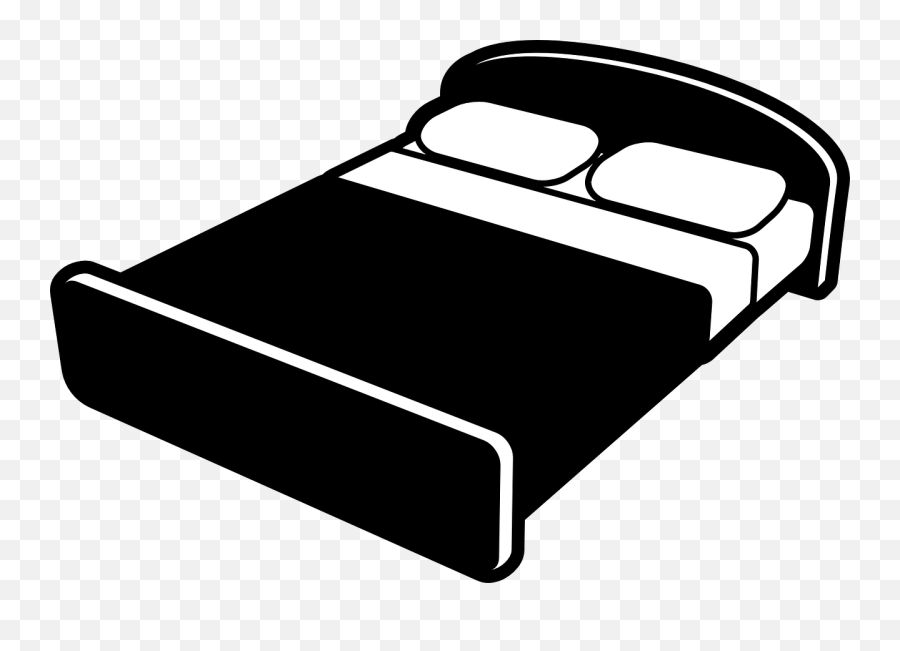 Download Black Bed Clipart - Black Bed Clipart Png,Bed Clipart Png