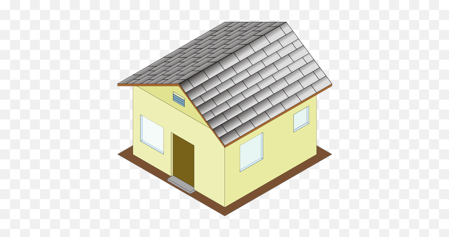 Isometric House Icon Public Domain Vectors - Blue House Clipart Png,House Image Icon