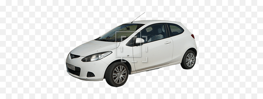 Front Angle View Of A White Mazda - Hot Hatch Png,Mazda Png