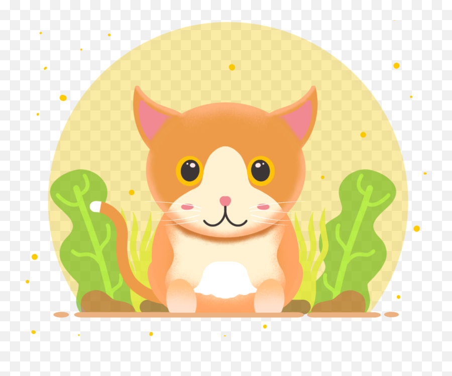 The Cute Cat By Haris Miftahudin - Illustration Png,Cute Cat Png