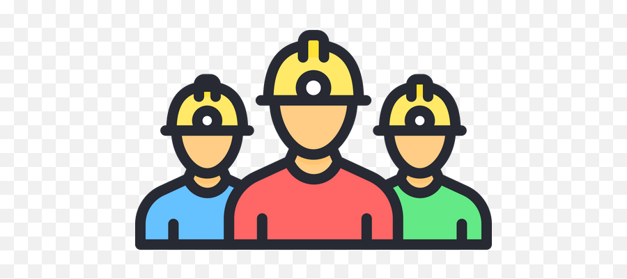 Workers Icon Of Colored Outline Style - Available In Svg Clip Art Png,Workers Png