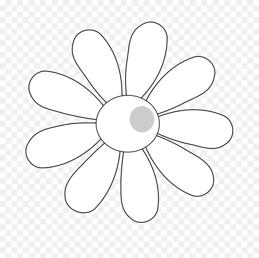 Download Hd Flower Clipart Outline Png - Clip Art Clip Art,Flower Outline Png