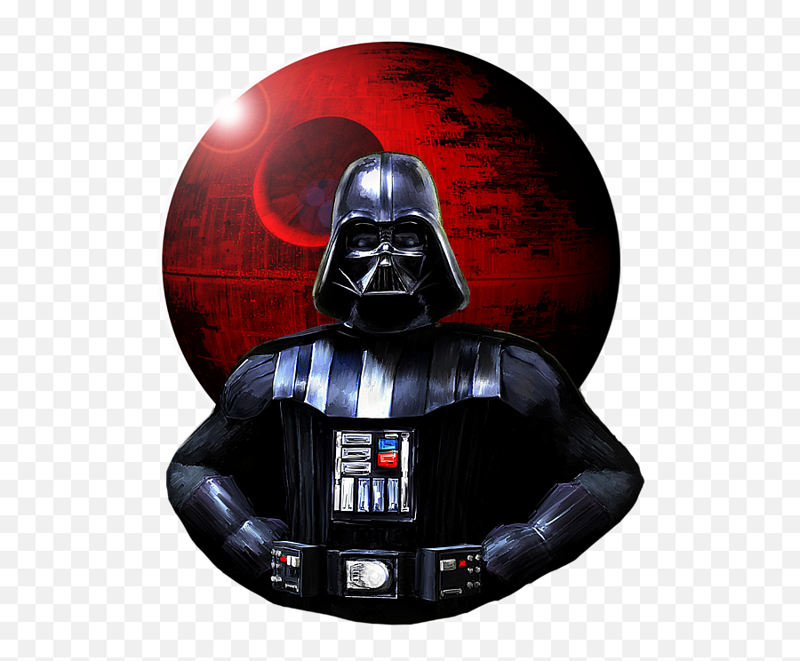 Darth Vader And Death Star Shower Curtain - Death Star Darth Vader Png,Vader Png