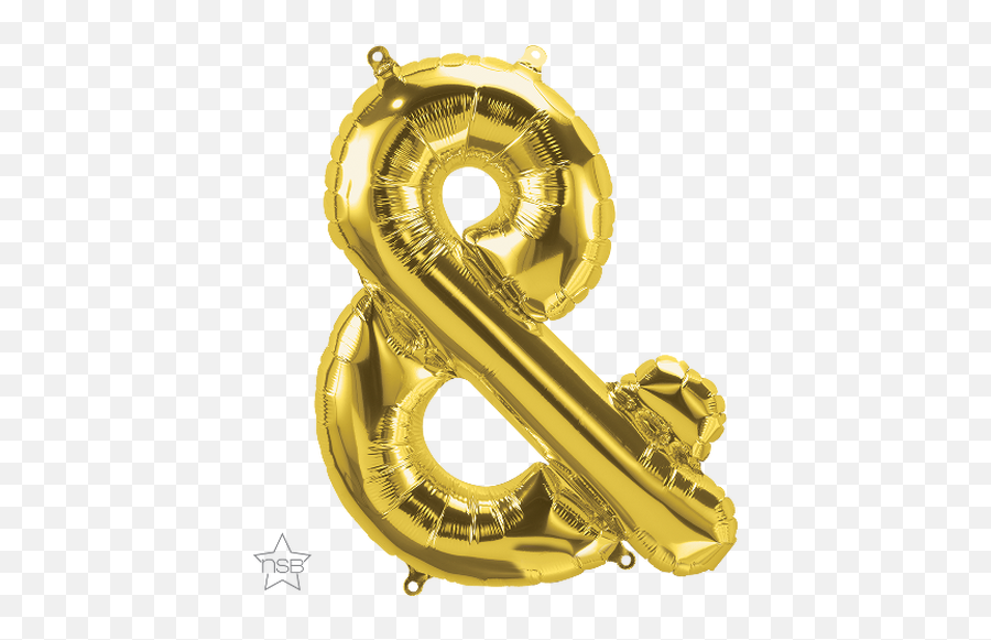 Balloons - Alphabet Shapes Gold 16 Page 1 Wrb Sales Balloon Png,Sousaphone Png