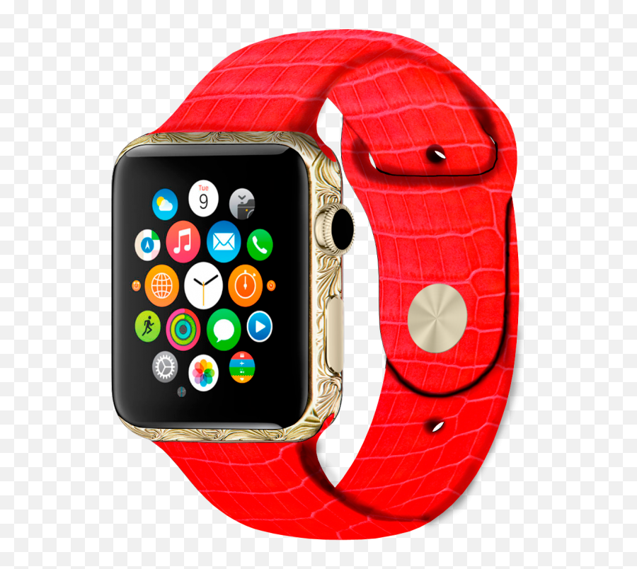 Buy An Exclusive Platinum Apple Watch With A Pattern In - Smart Watch Price In Saudi Arabia Png,Apple Watch Png