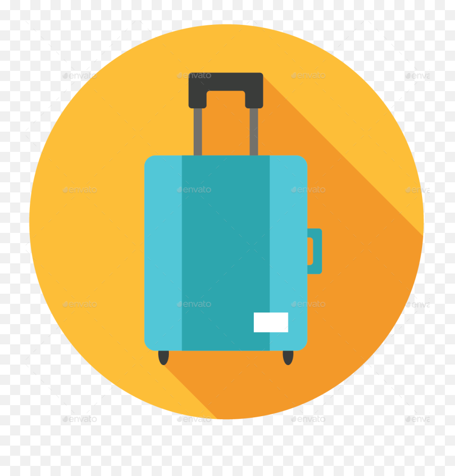 Download Suitcase Travel Icon - Suitcase Icon Flat Png Png Flat Travel Icon Png,Travel Icon Png