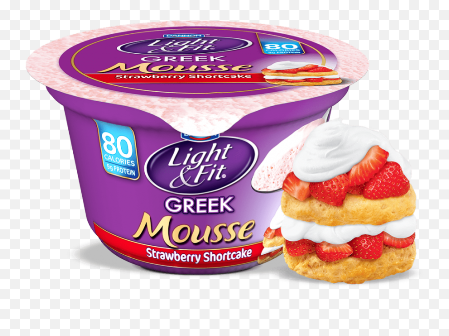 Nonfat - Yogurtmoussestrawberryshortcake Lightandfit Light And Fit Mousse Yogurt Png,Strawberry Shortcake Png