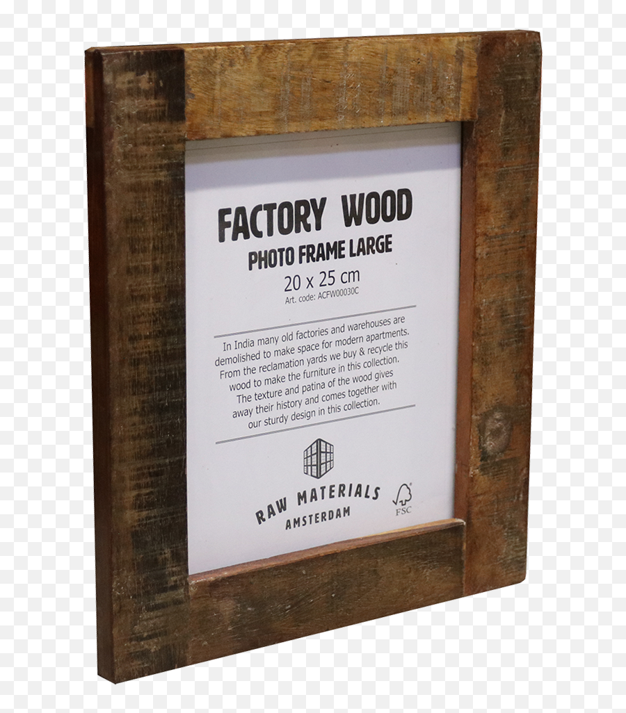Boatwood Photo Frame Large 20x25cm Raw Materials - Picture Frame Png,Modern Frame Png