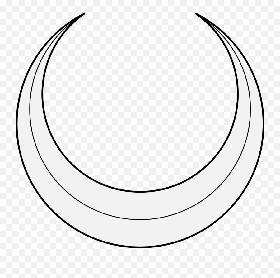Crescent - Traceable Heraldic Art Moon Png,Crescent Png