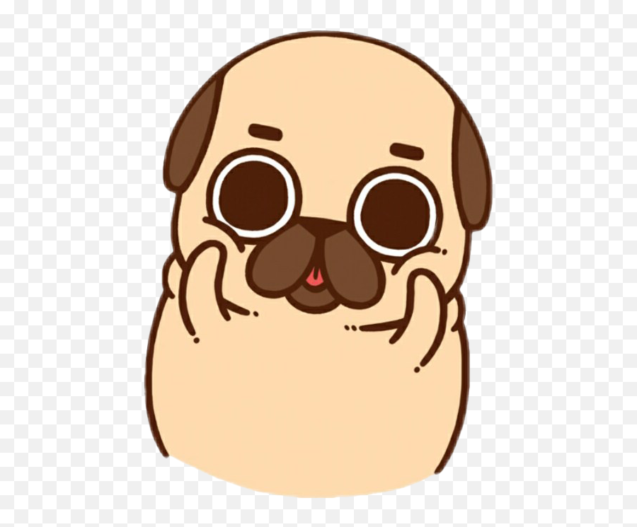 Kawaii Pug Png Free Download All - Cartoon Cute Pug Png,Pug Png