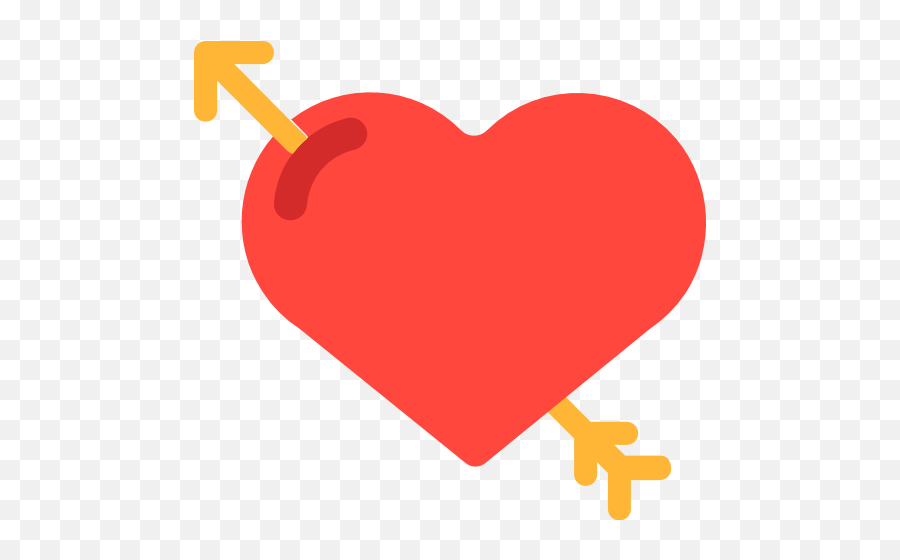 Heart With Arrow Emoji For Facebook - Emoji Heart With Arrow Png,Arrow Emoji Png