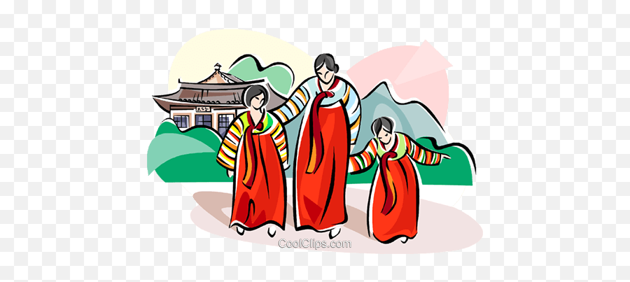 Traditional Korean Clothing Royalty - Illustration Png,Korean Png