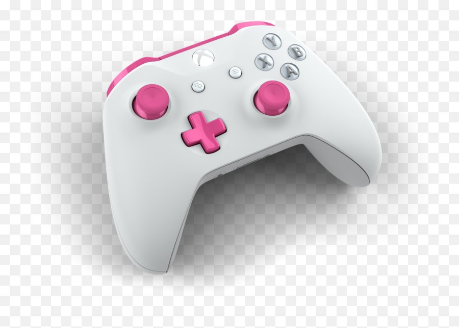 Custom Controller With Colors Deep Pink Robot White - Console Pink Xbox One Png,Xbox 360 Controller Png