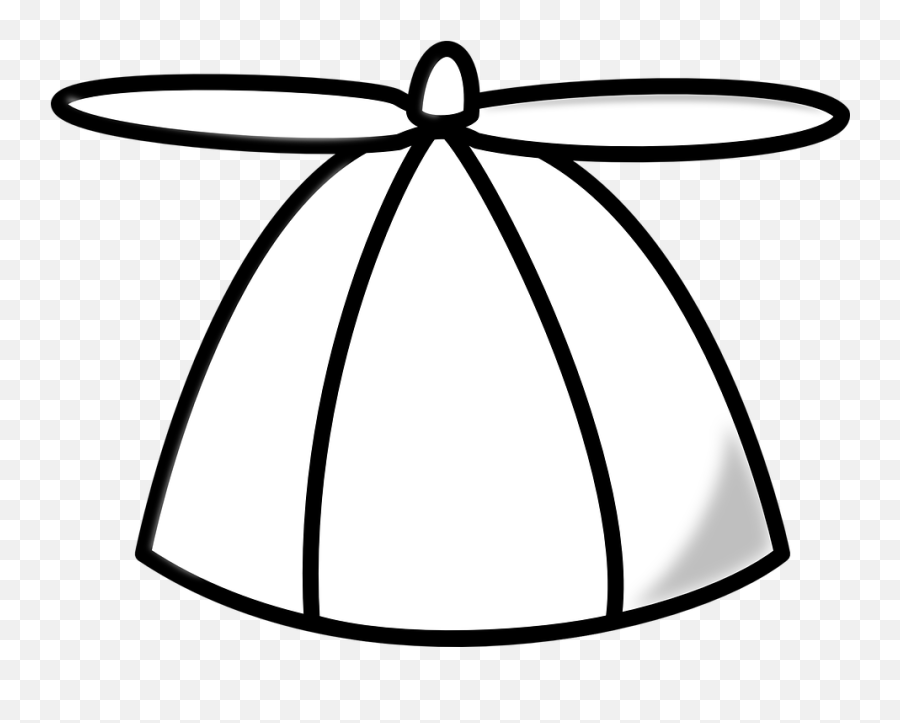 Cap Propeller Hat - Silly Hat Coloring Pages Png,Propeller Hat Png
