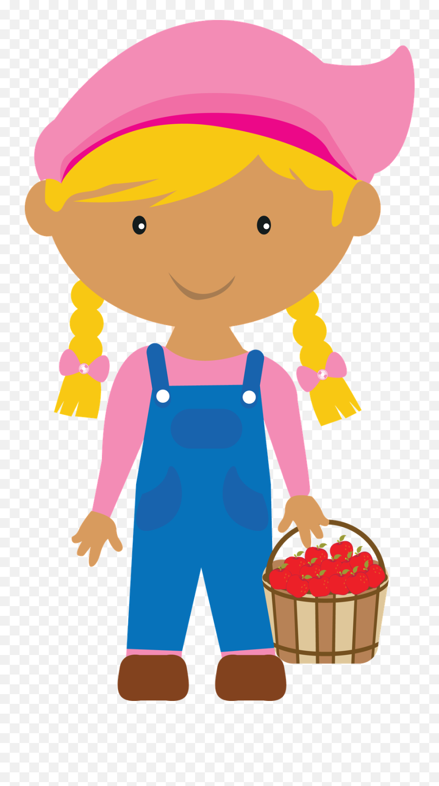 Farmer Woman Clip Art - Farmer Boy And Girl Clipart Png,Girl Clipart Transparent