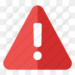 Caution - Red Triangle Exclamation Mark png