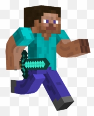 Minecraft Clipart Steve Running - Transparent Background Png