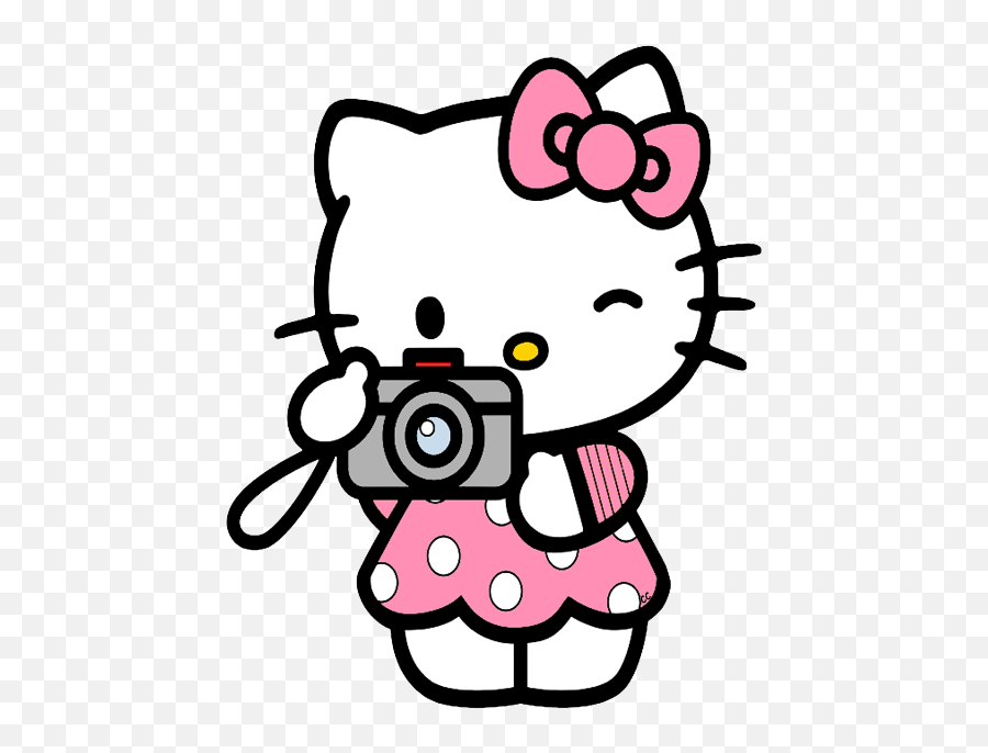 Hello Kitty Clip Art Cartoon - Hello Kitty Png,Cartoon Camera Png