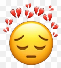 Broken Heart Emoji - Yee To My Haw Transparent Png Happy