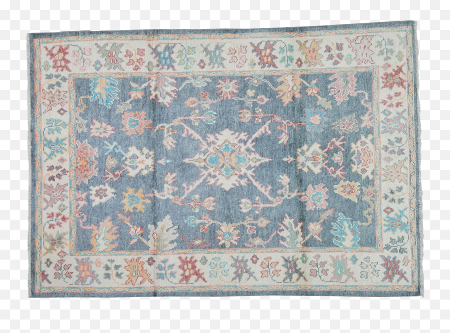 Vintage Turkish Hand Woven Oushak Rug With Allover Design And Silky Soft Texture5u00274x7u00279 - Prayer Rug Png,Vintage Texture Png