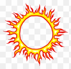 6 Cartoon Fire Circle Vector Eps Svg Png Transparent - Flame