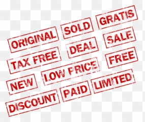 Shopping Stamps Set Png And Psd Psdgraphics - Paid Psd,Stamp Png
