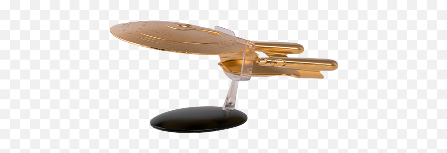 Exclusive Uss Enterprise Ncc - 1701d Xl Gold Starship Model Cymbal Png,Uss Enterprise Png