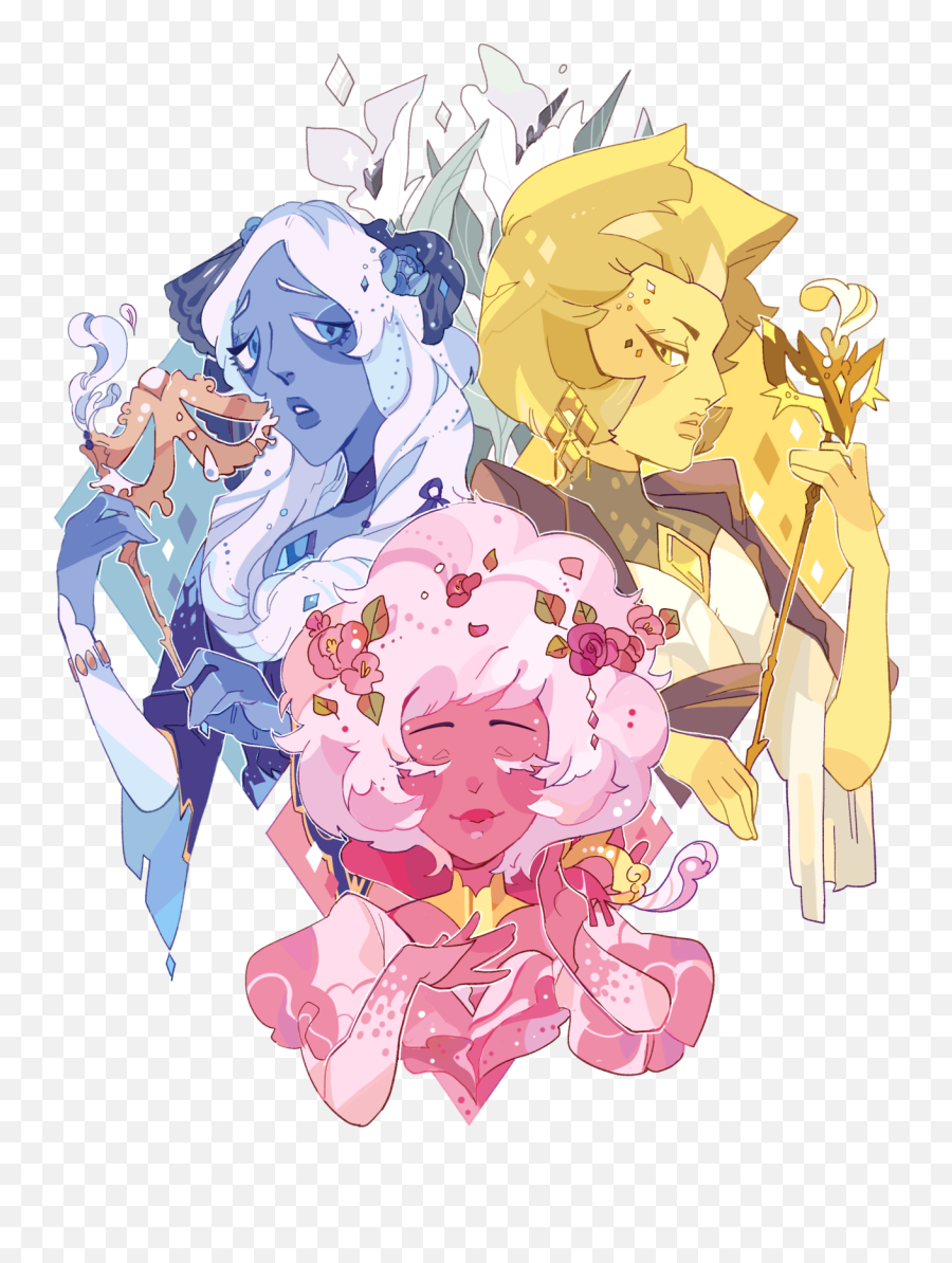 Old Sticker Design Of The Diamonds Before White Diamond - Pink Diamond The Diamonds Png,Steven Universe Logo Png