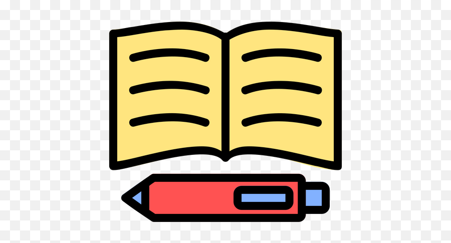 Free Book And Pen Icon Of Colored Outline Style - Available Book And Pen Icon Png,Free Pen Icon