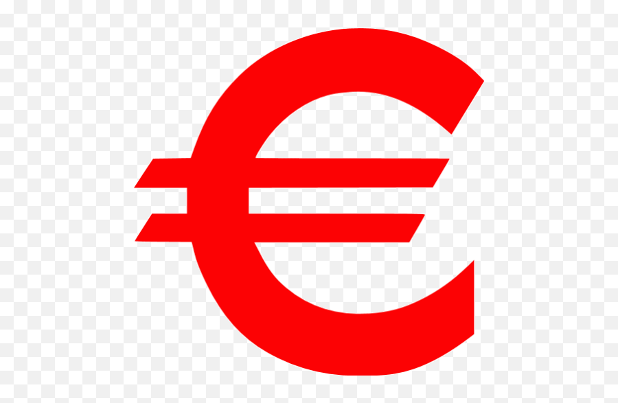 Red Euro Icon - Free Red Currency Icons Red Euro Sign Png,Euro Logo